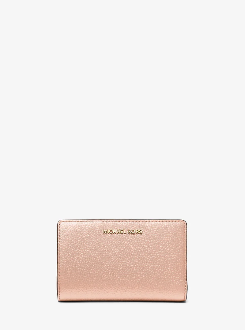Michael Kors Geldbörse Soft Pink – Bifold Brieftasche gekrispeltes Leder