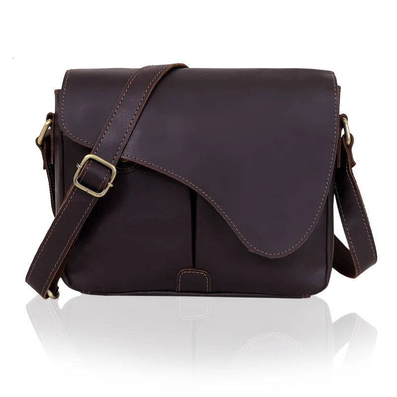 Reef Brown Leather Crossbody Bag