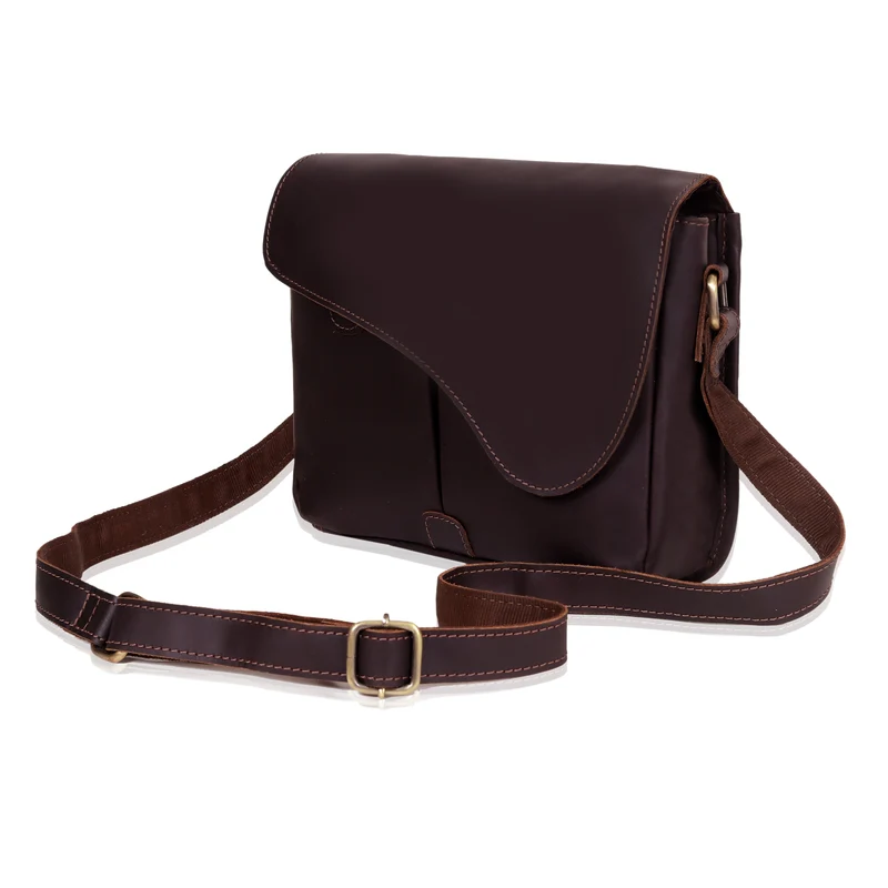 Reef Brown Leather Crossbody Bag