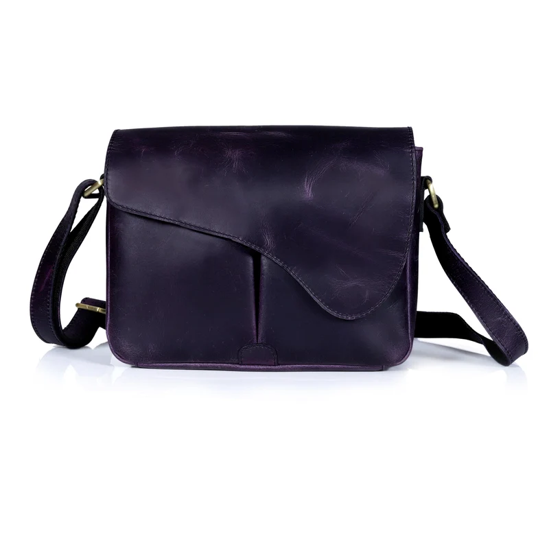 Reef Purple Leather Crossbody Bag