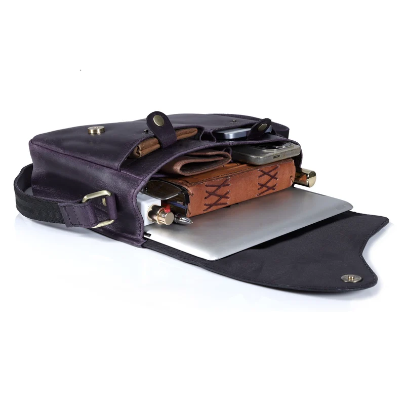 Reef Purple Leather Crossbody Bag