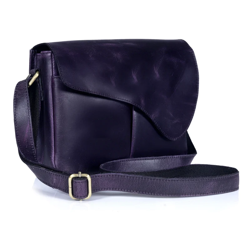 Reef Purple Leather Crossbody Bag