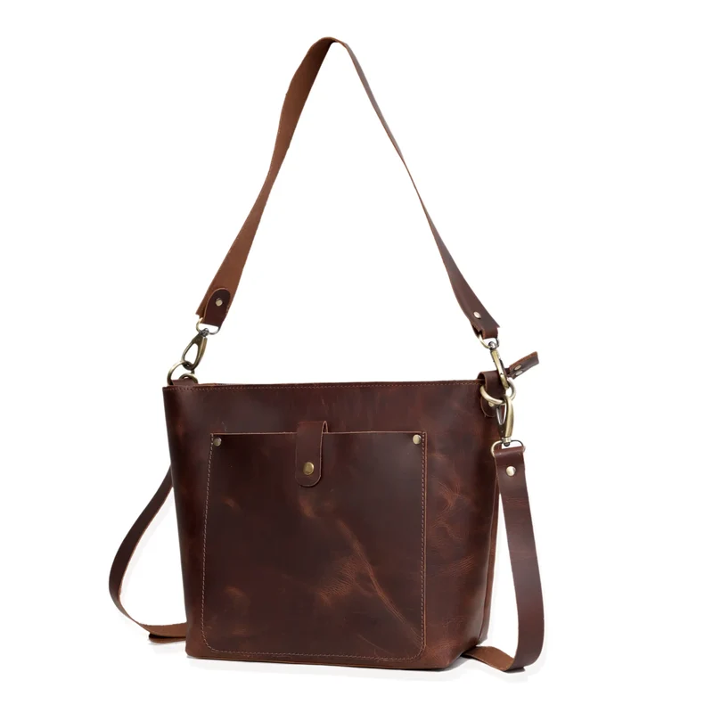 Skylark Buffalo Brown Leather Tote Bag
