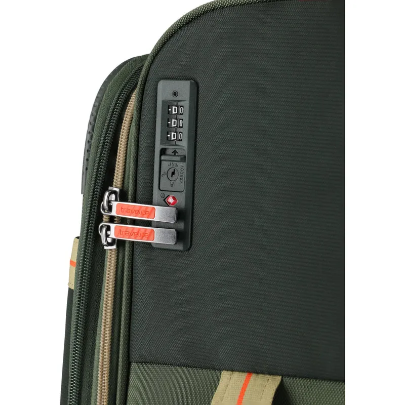 Travelite Color Craze 4-Rollen-Koffer L 77 cm -olive