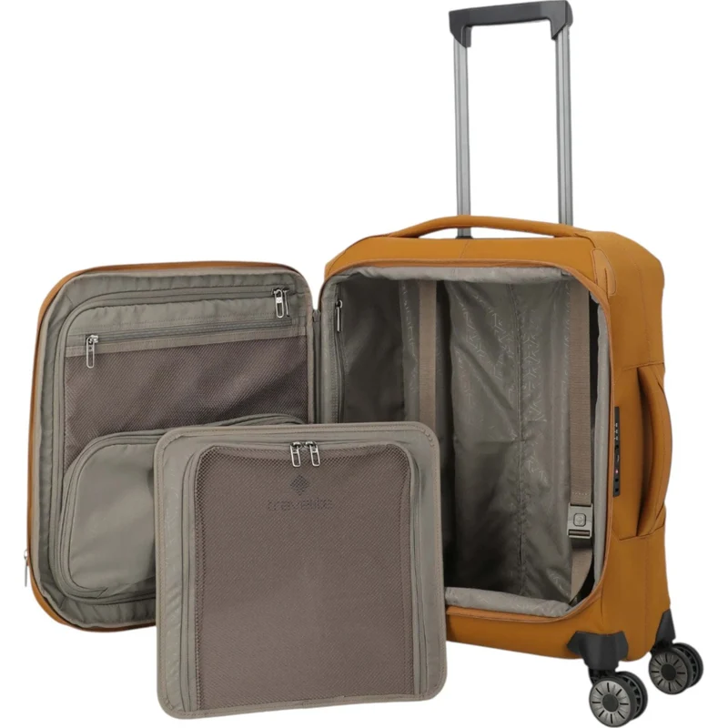 Travelite Priima 4-Rollen-Kabinentrolley 55 cm -Curry