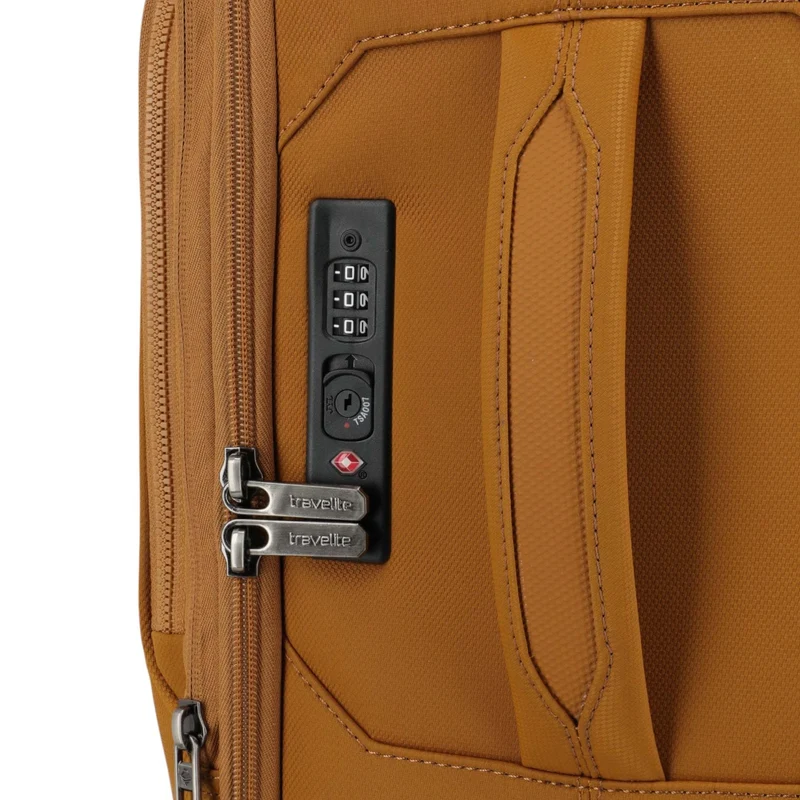 Travelite Priima 4-Rollen-Kabinentrolley 55 cm -Curry