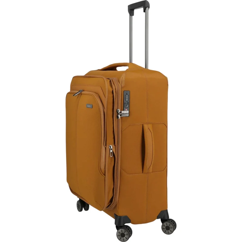 Travelite Priima 4-Rollen-Trolley 68 cm -Curry