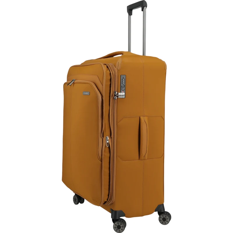 Travelite Priima 4-Rollen-Trolley 79 cm -Curry