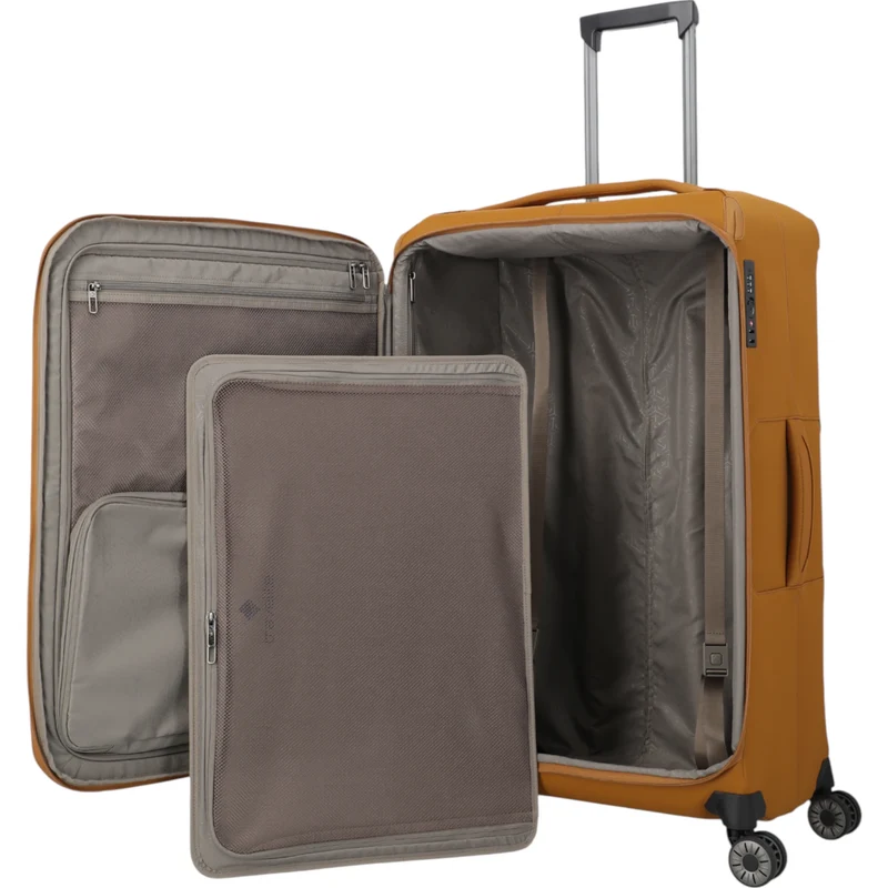 Travelite Priima 4-Rollen-Trolley 79 cm -Curry