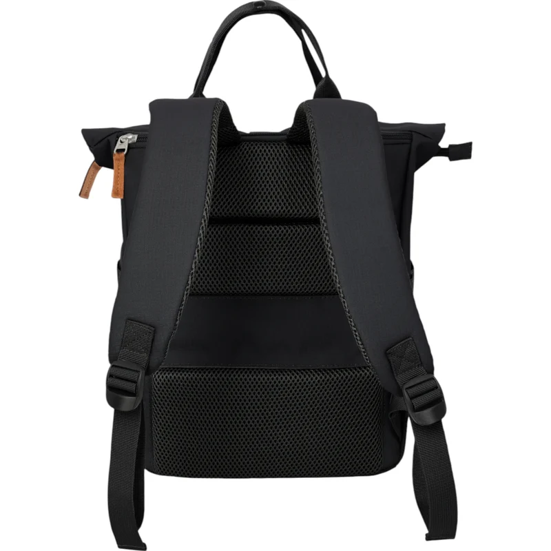Travelite Basics Short Handle Rolltop-Rucksack 37 cm -Schwarz