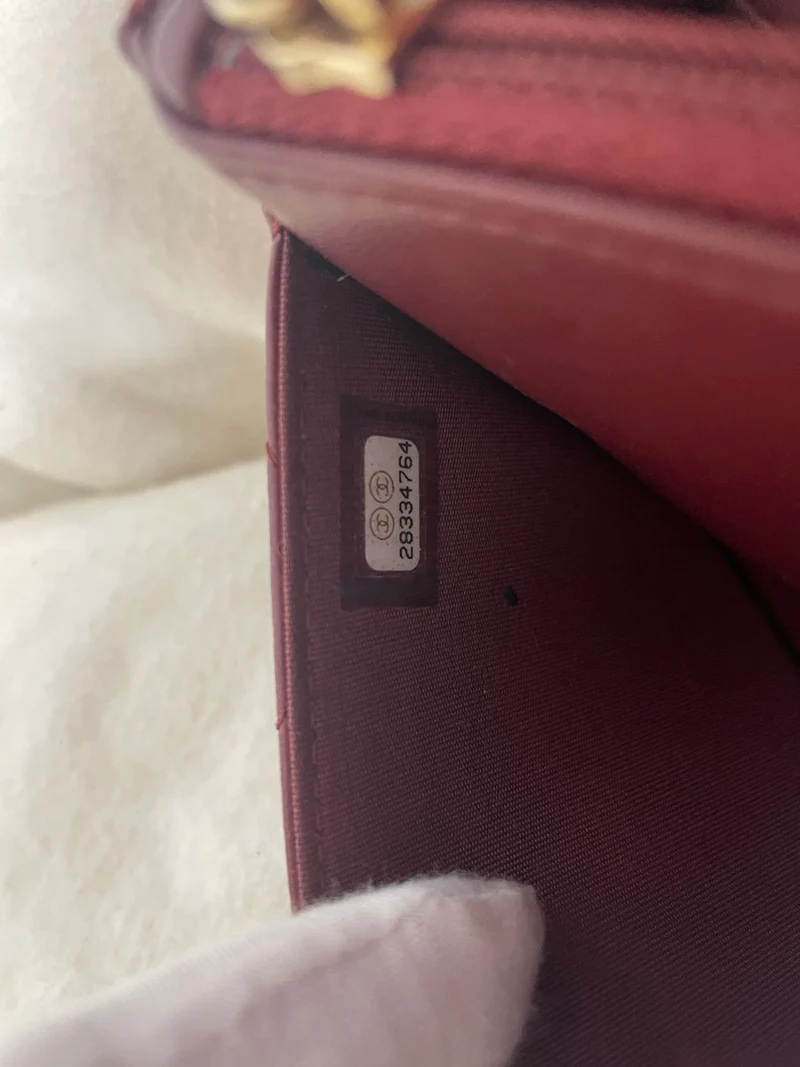 Chanel Trendy CC Wallet on Chain (WOC) Lamm Burgunderrot 2020