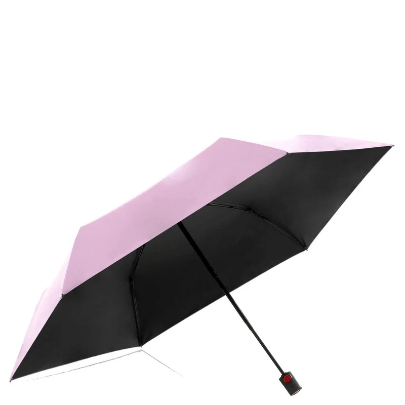 Knirps U.200 Ultra Light Duomatic - Taschenschirm Regenschirm (rose with black coating)