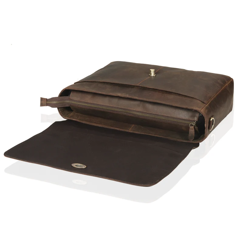 Captain Lawyer Leather Messenger Bag