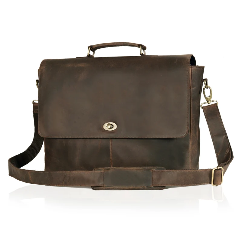 Captain Lawyer Leather Messenger Bag