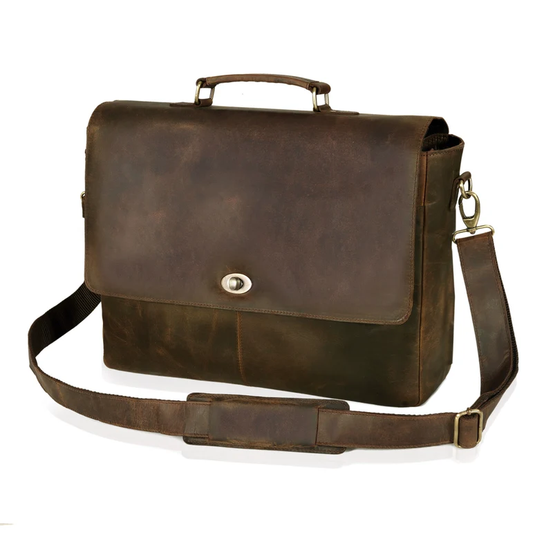 Captain Lawyer Leather Messenger Bag