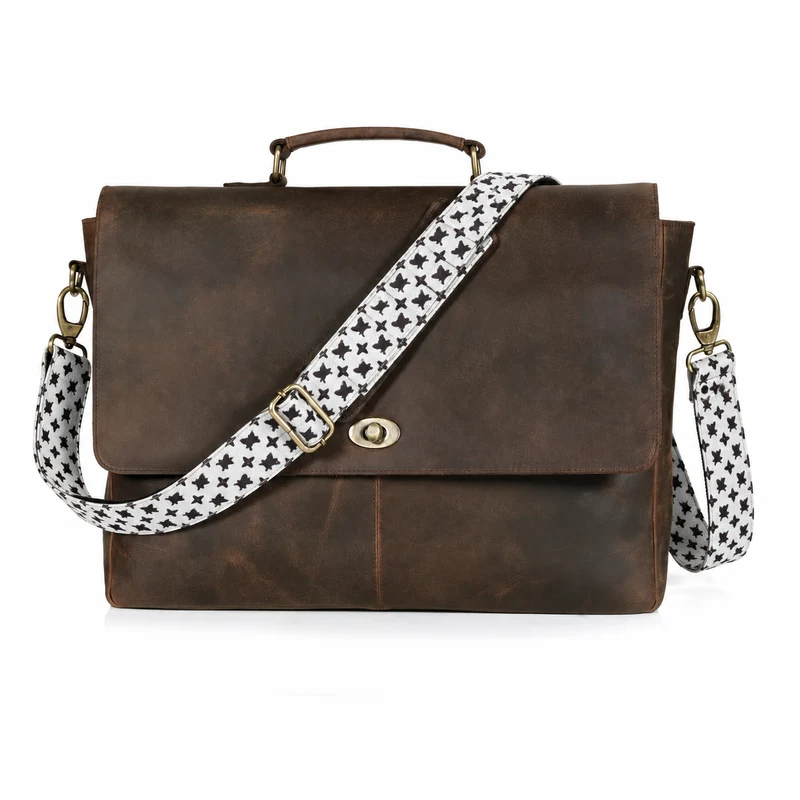 Captain Lawyer Leather Messenger Bag