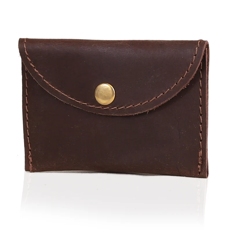 Leather Coin Purse - Brown