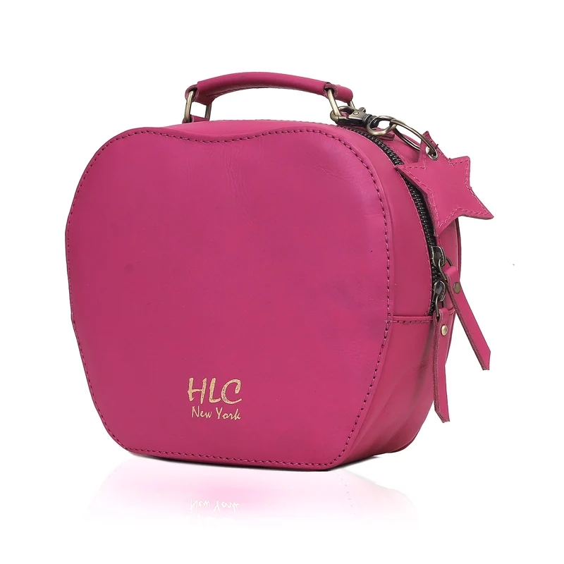 HLC collection Small Apple Cut Crossbody Bag Women - Red