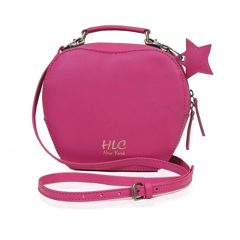 HLC collection Small Apple Cut Crossbody Bag Women - Red