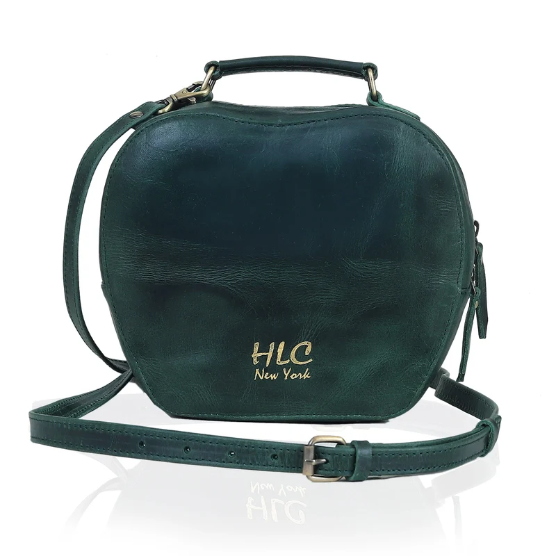 HLC collection Small Apple Cut Crossbody Bag Women - Red