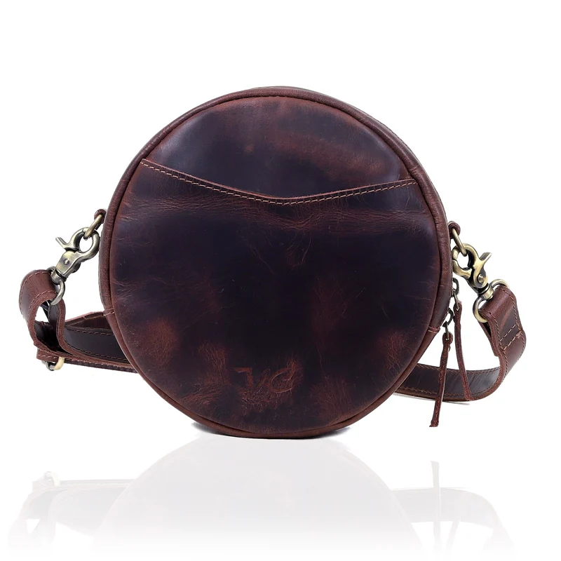 HLC collection Small Apple Cut Crossbody Bag Women - Red