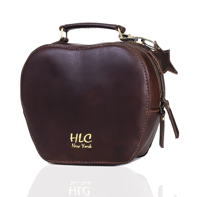 HLC collection Small Apple Cut Crossbody Bag Women - Red