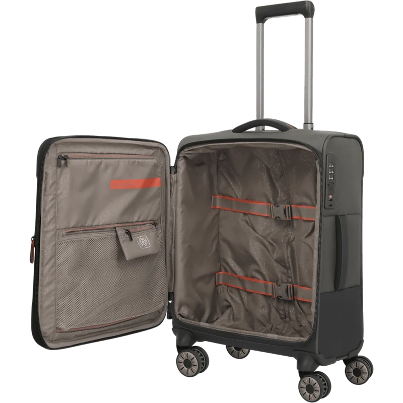Travelite Crosslite 4-Rollen-Kabinentrolley S erw. 55 cm -Oliv