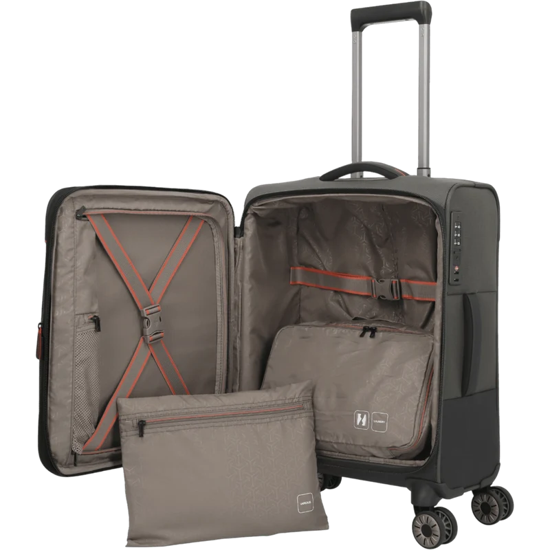 Travelite Crosslite 4-Rollen-Kabinentrolley S erw. 55 cm -Oliv