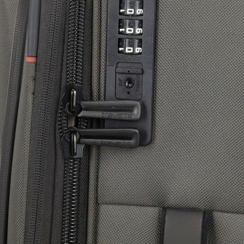 Travelite Crosslite 4-Rollen-Kabinentrolley S erw. 55 cm -Oliv