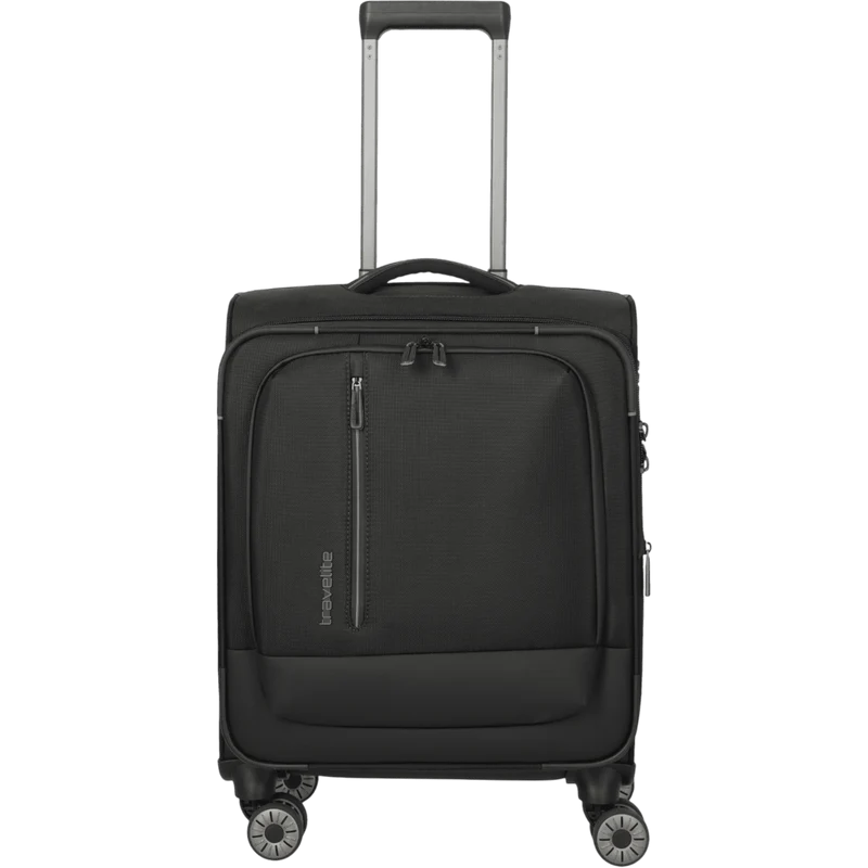 Travelite Crosslite 4-Rollen-Kabinentrolley S erw. 55 cm -Schwarz
