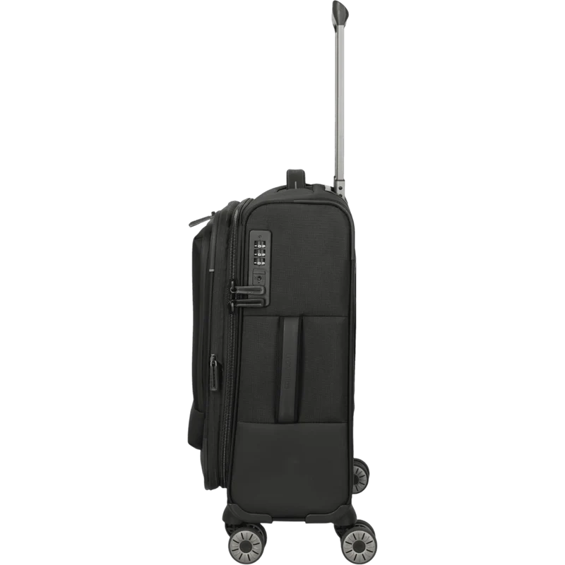 Travelite Crosslite 4-Rollen-Kabinentrolley S erw. 55 cm -Schwarz