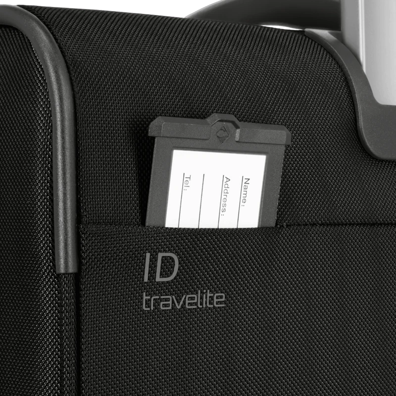Travelite Crosslite 4-Rollen-Kabinentrolley S erw. 55 cm -Schwarz