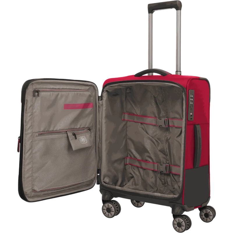 Travelite Crosslite 4-Rollen-Kabinentrolley S erw. 55 cm -Rot