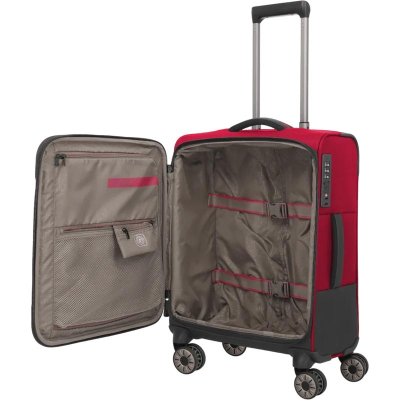 Travelite Crosslite 4-Rollen-Kabinentrolley S 55 cm -Rot