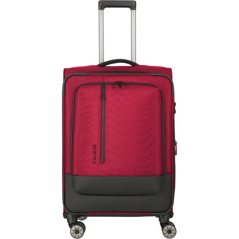 Travelite Crosslite 4-Rollen-Trolley M 66 cm -Rot
