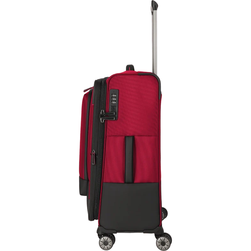 Travelite Crosslite 4-Rollen-Trolley M 66 cm -Rot