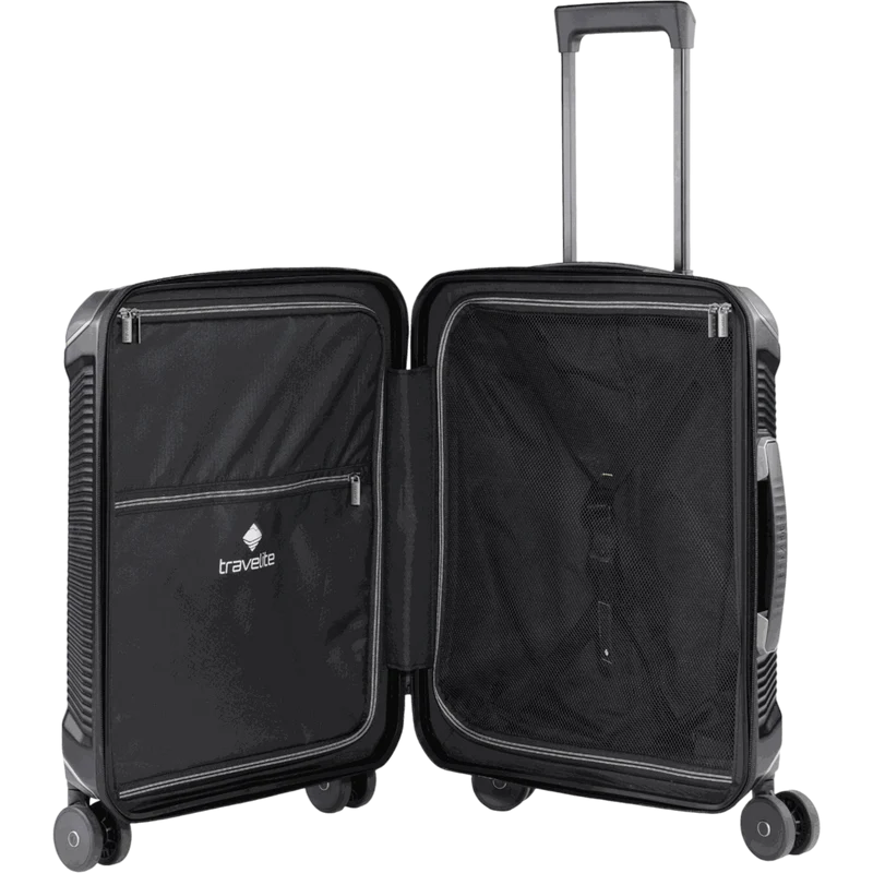 Travelite Millennium 4-Rollen-Kabinentrolley S 55 cm -Black