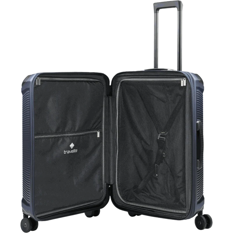 Travelite Millennium 4-Rollen-Koffer M 67 cm erw. -navy