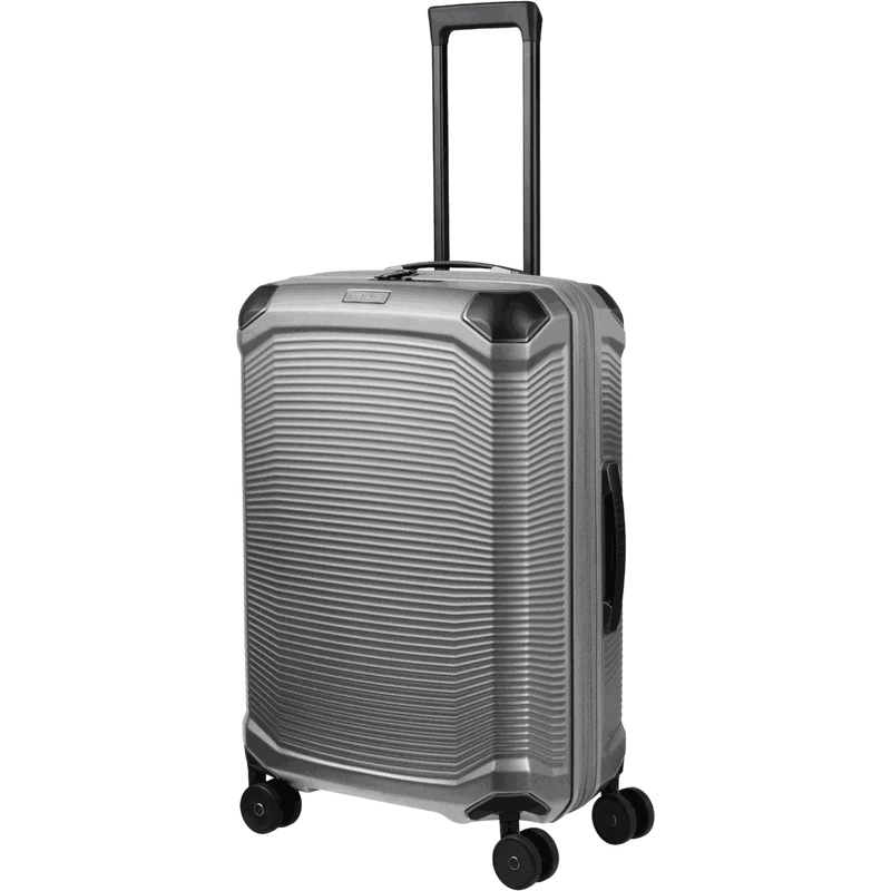 Travelite Millennium 4-Rollen-Koffer M 67 cm erw. -Silver