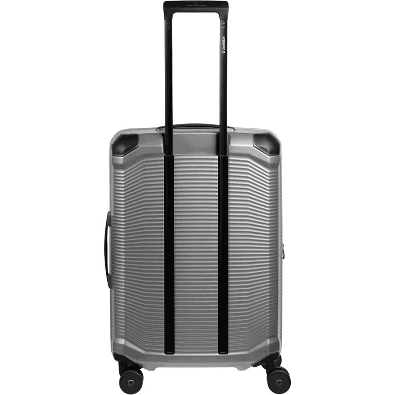 Travelite Millennium 4-Rollen-Koffer M 67 cm erw. -Silver