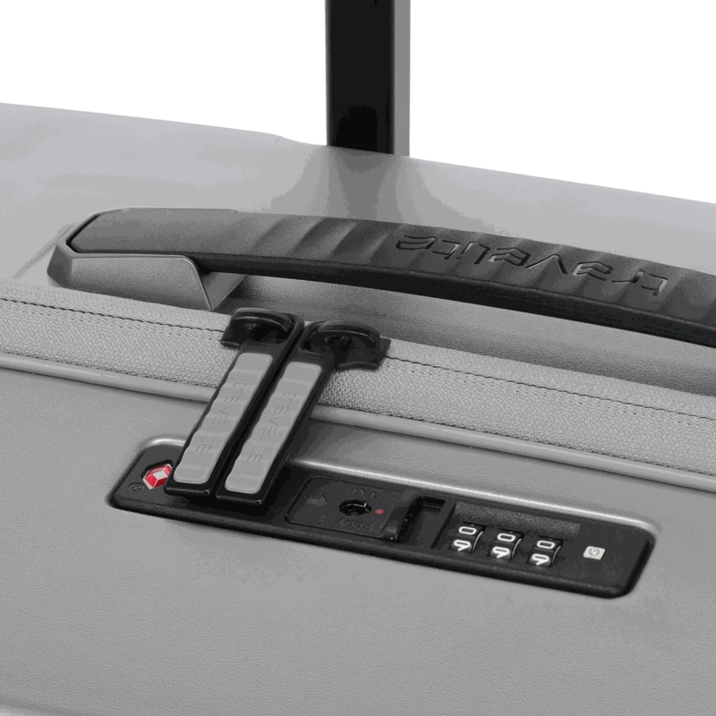 Travelite Millennium 4-Rollen-Koffer M 67 cm erw. -Silver