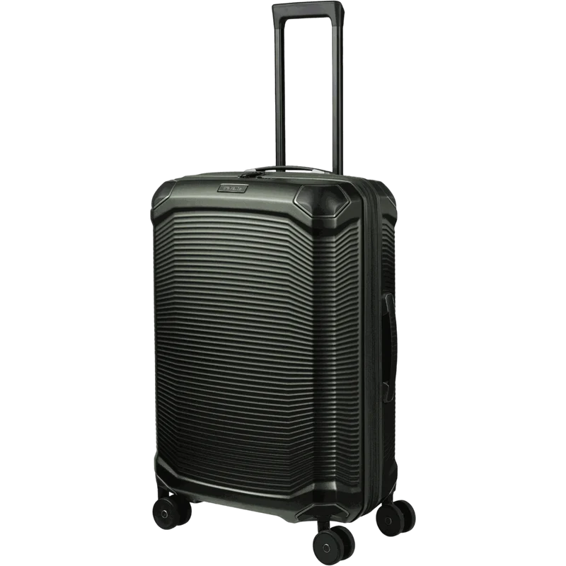 Travelite Millennium 4-Rollen-Koffer M 67 cm erw. -pine green