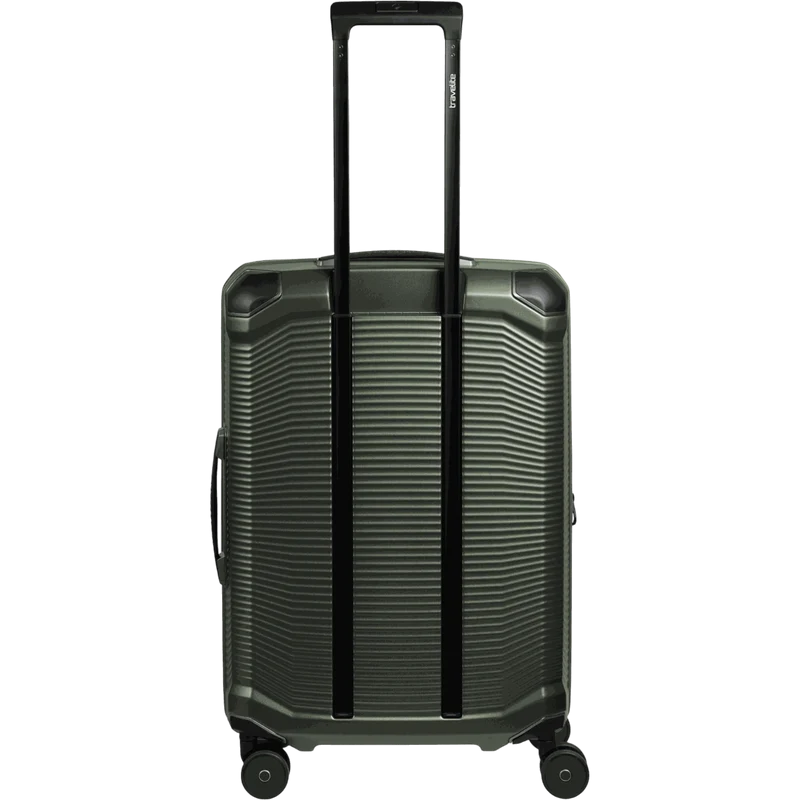 Travelite Millennium 4-Rollen-Koffer M 67 cm erw. -pine green