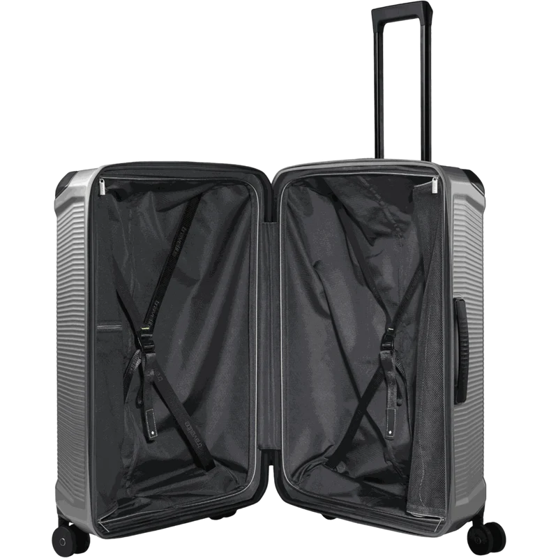 Travelite Millennium 4-Rollen-Koffer L 76 cm -silver