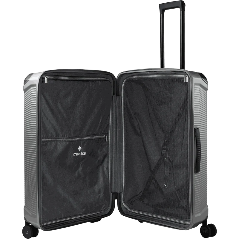 Travelite Millennium 4-Rollen-Koffer L 76 cm -silver