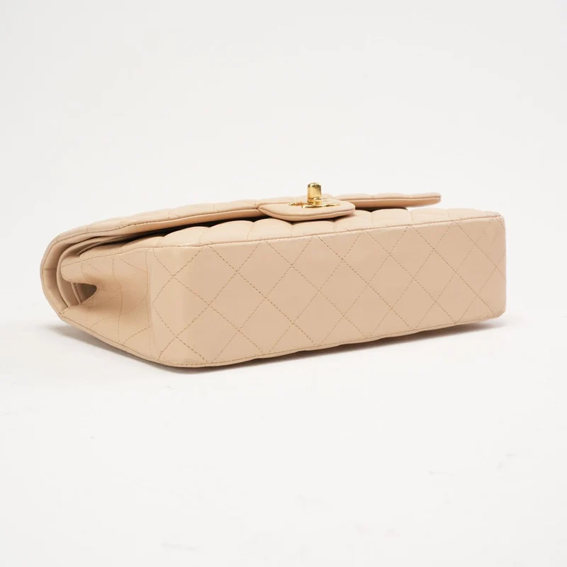 Chanel Timeless Medium Double Flap Lamb Beige 2011