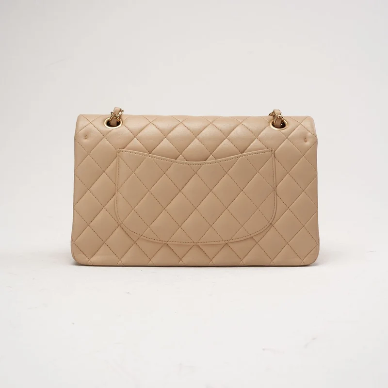Chanel Timeless Medium Double Flap Lamb Beige 2011