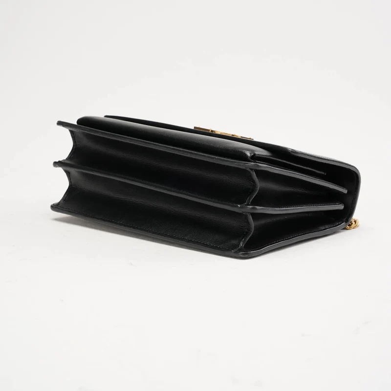 Saint Laurent Medium Monogram Sunset Kalbsleder Schwarz 2018