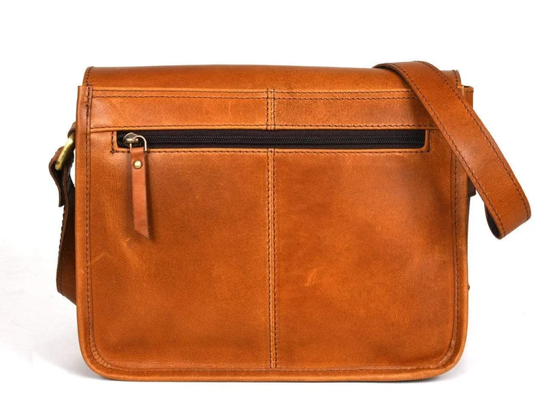 Reef Tan Leather Crossbody Bag