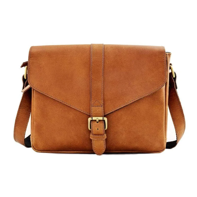 Marina Tan Leather Crossbody Bag